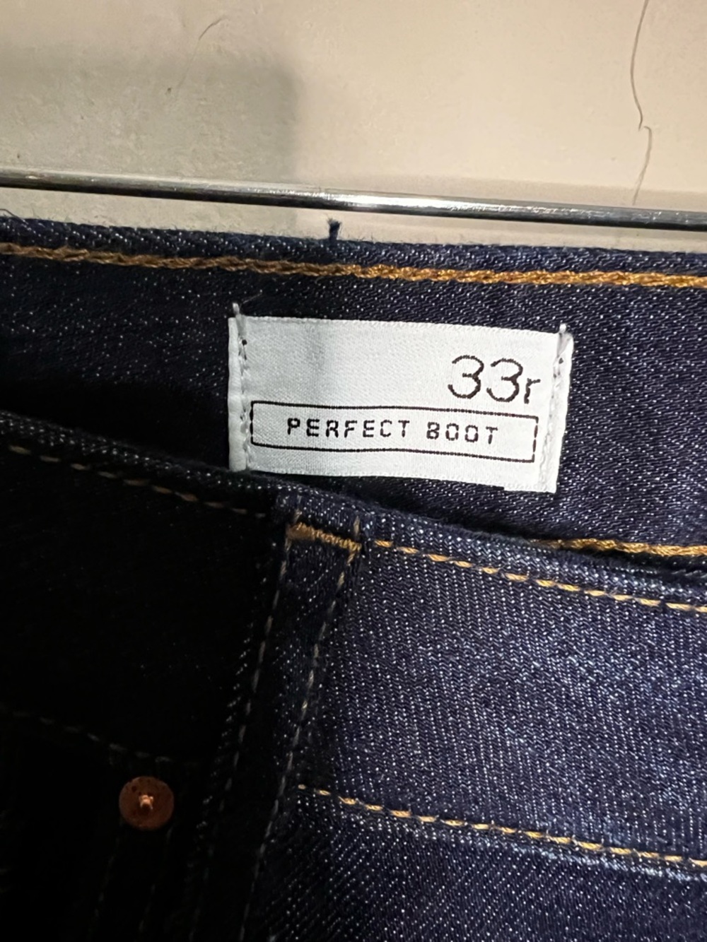 Gap 1969 NWT The Perfect Boot Cut Dark Blue Denim Jeans - Picture 7 of 10